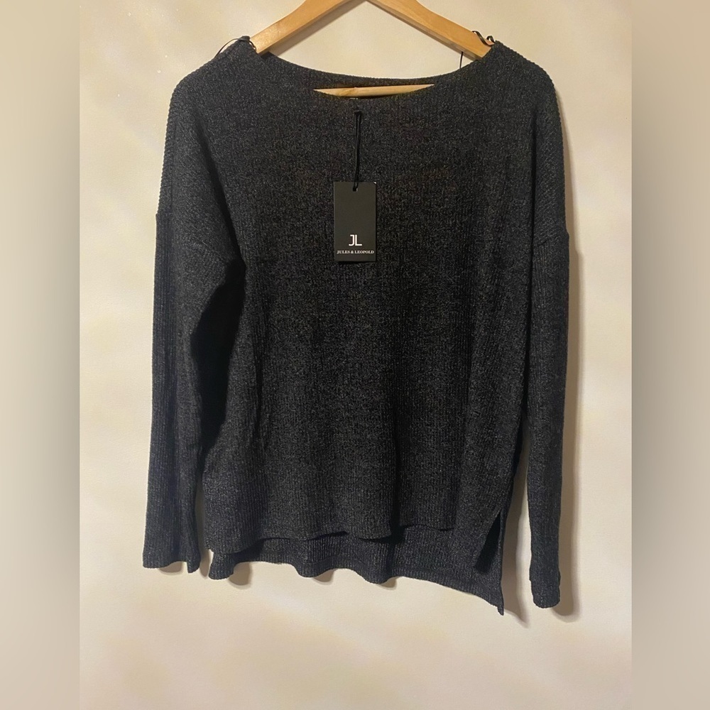 NWOT-Jules & Leopold- Gorgeous grey sweater- Size M